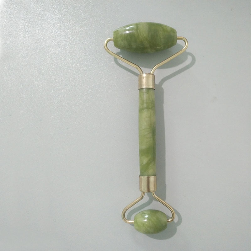 Double Heads Jade Facial Massage Roller