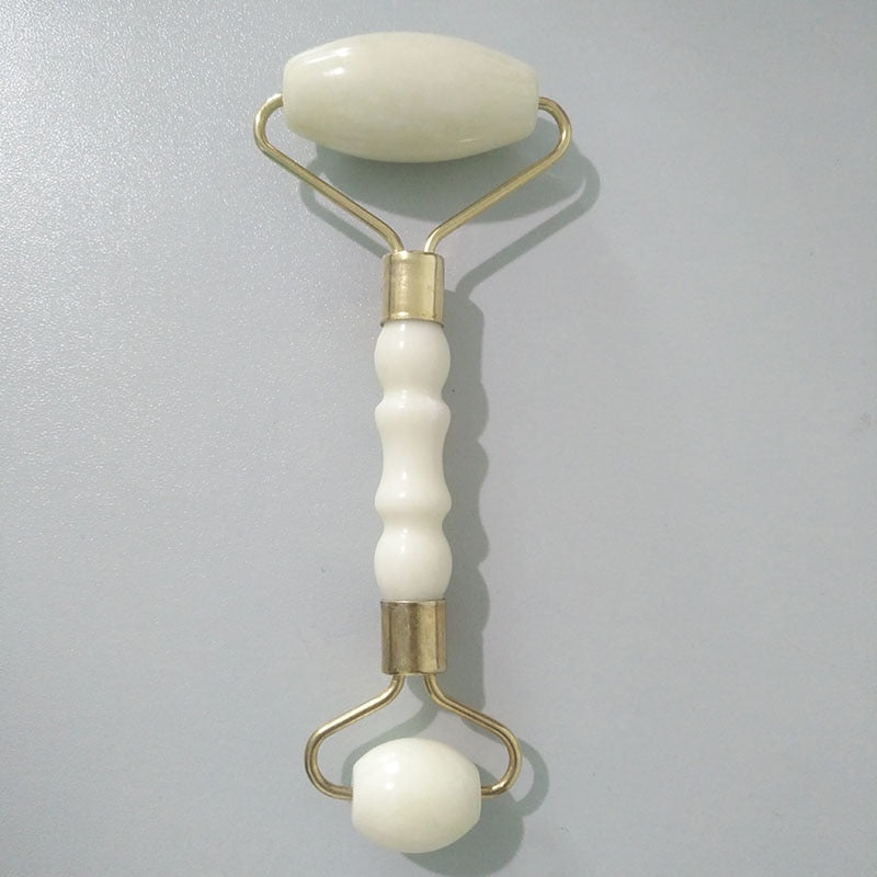 Double Heads Jade Facial Massage Roller