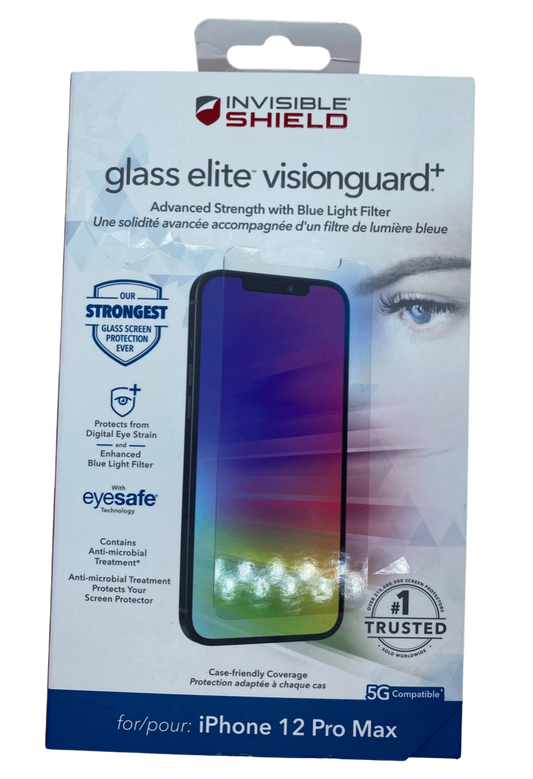 iPhone 12 Pro Max Glass Elite Visionguard+ by Invisible Shield