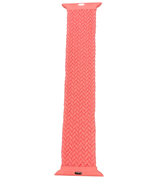 Pink Nylon Watch Band (Compatible with FitBit Versa 3/Versa Sense)