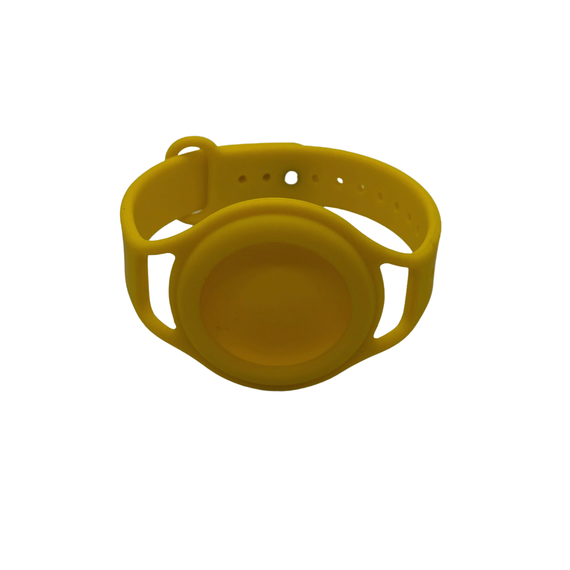 Yellow Silicone AirTag Case/Watch Band