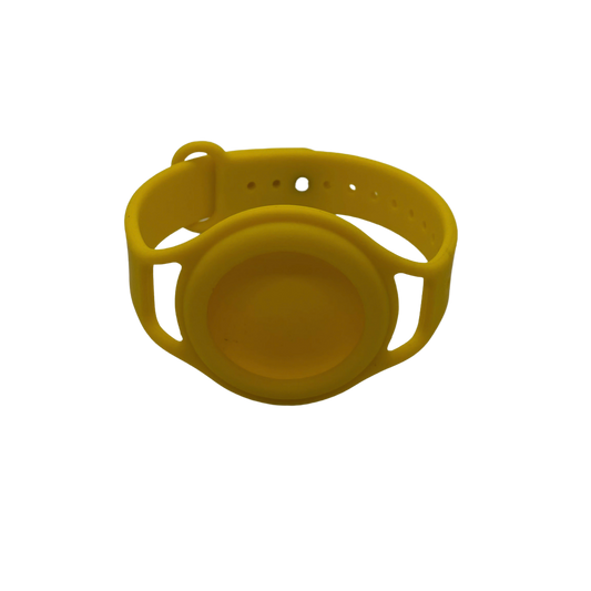 Yellow Silicone AirTag Case/Watch Band