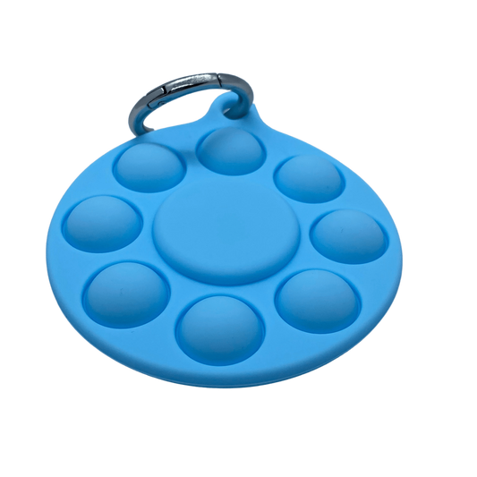 Blue Pop-It AirTag Keychain Case