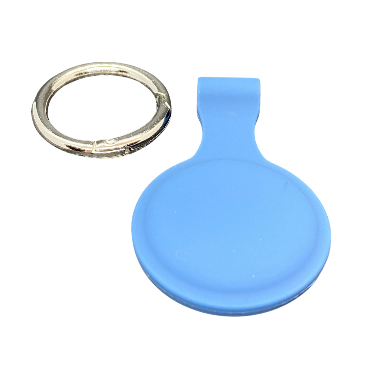 Blue Silicone AirTag Case