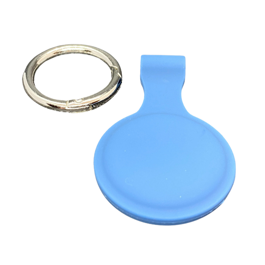 Blue Silicone AirTag Case