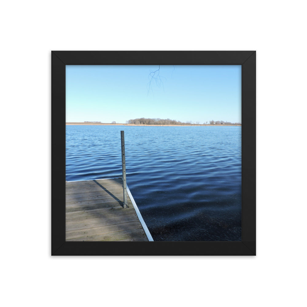 Lake Dock Framed poster