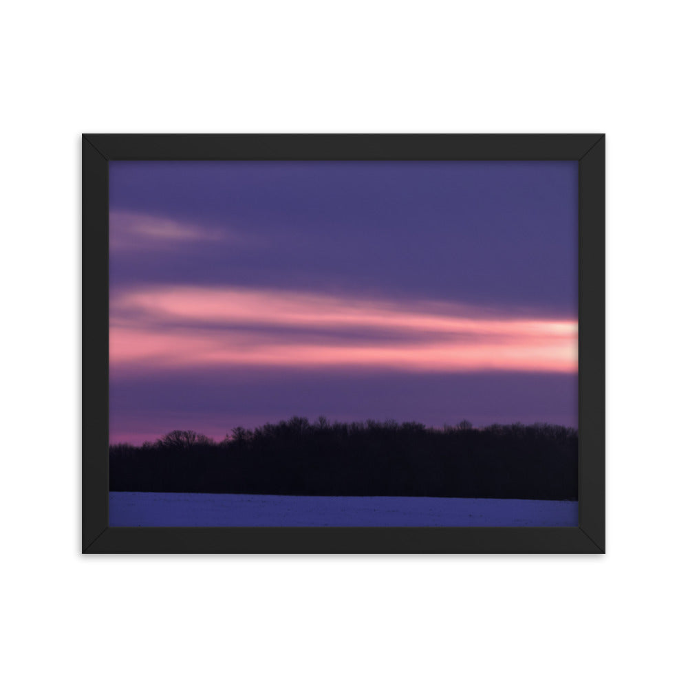 Purple Sunset Framed poster