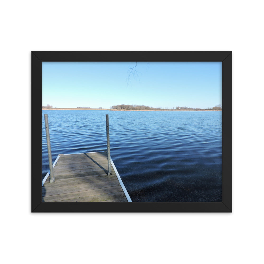 Lake Dock Framed poster