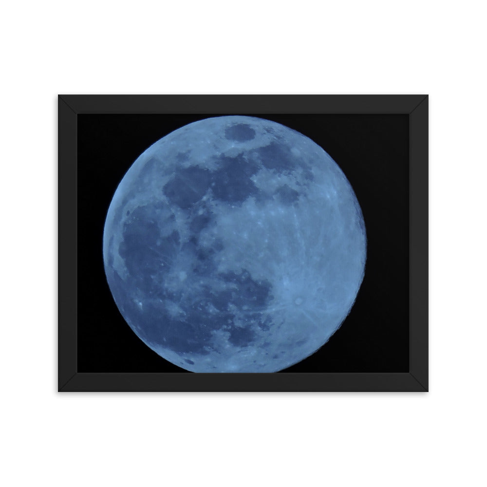 Blue Moon Framed poster