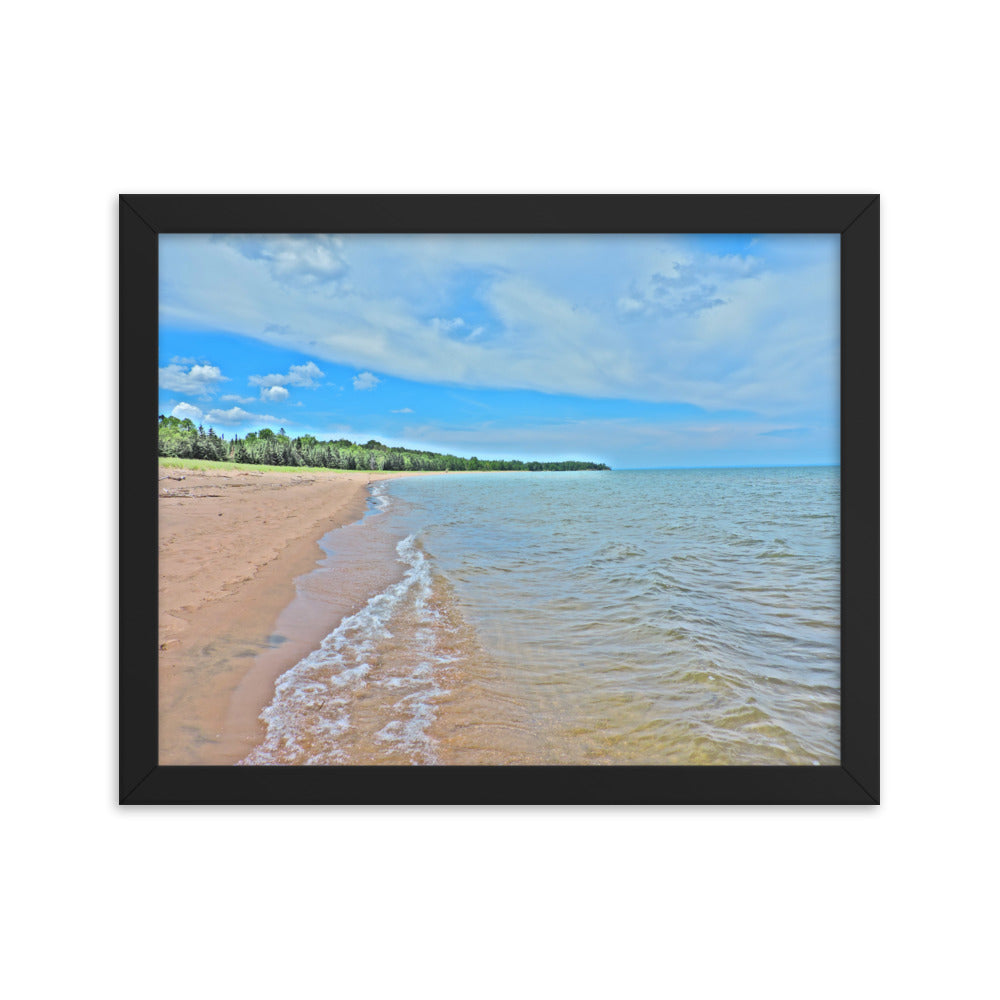 Painted Beach Framed poster