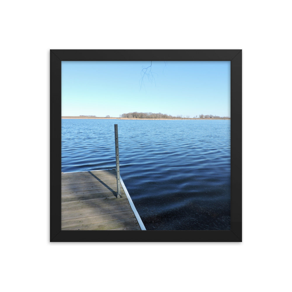 Lake Dock Framed poster