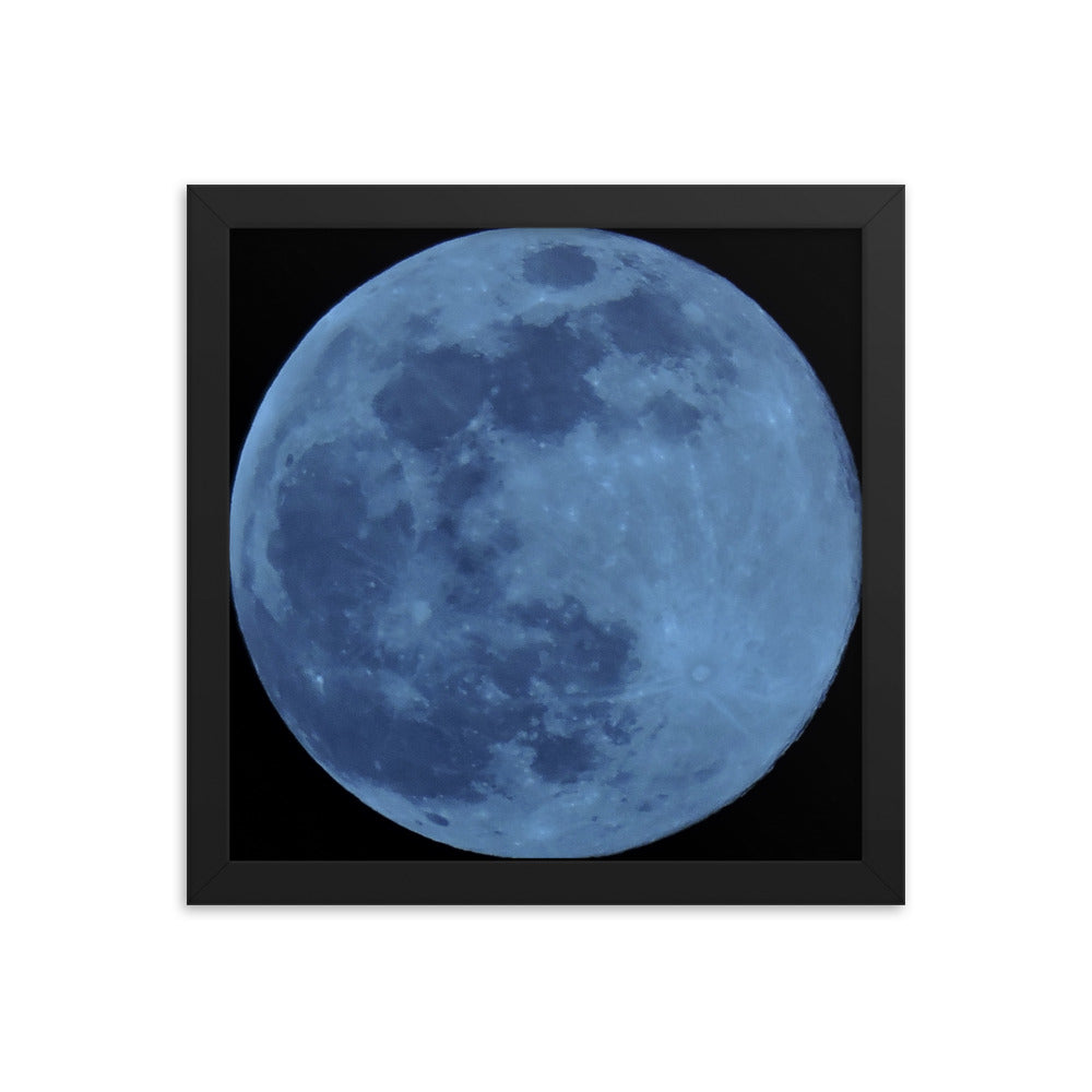 Blue Moon Framed poster