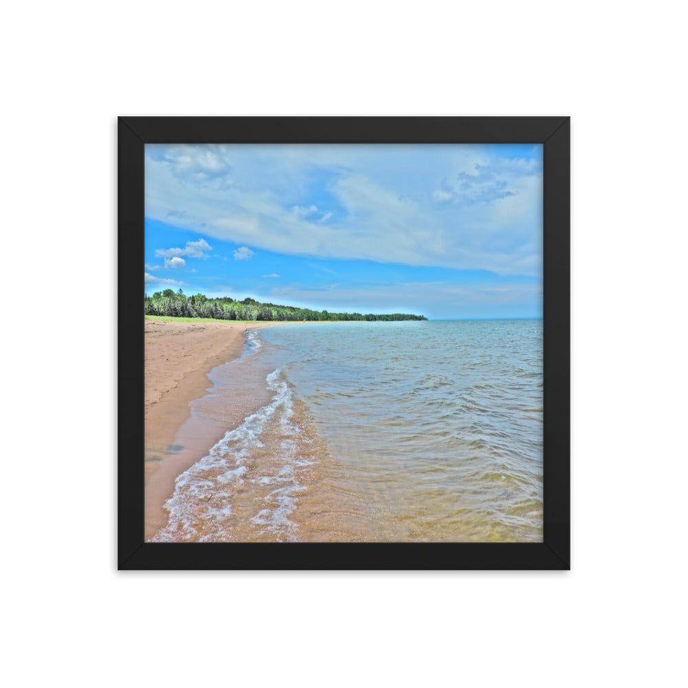 Painted Beach Framed poster