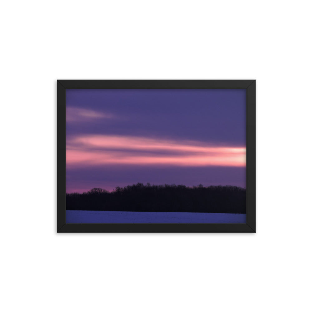 Purple Sunset Framed poster