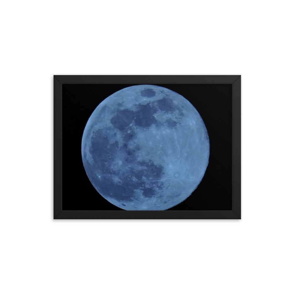 Blue Moon Framed poster