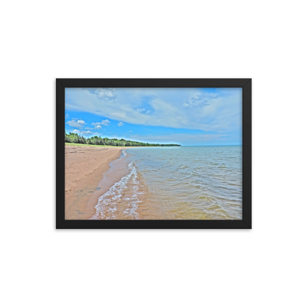 Painted Beach Framed poster