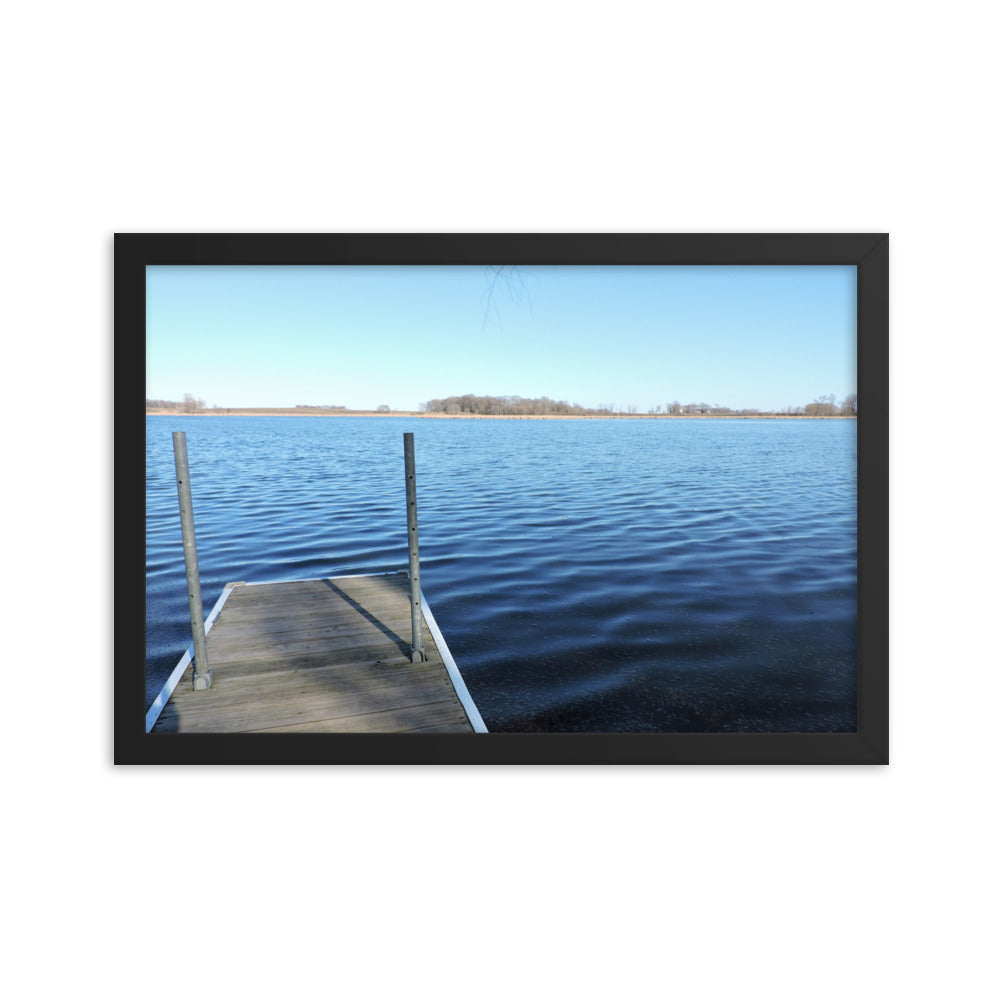 Lake Dock Framed poster