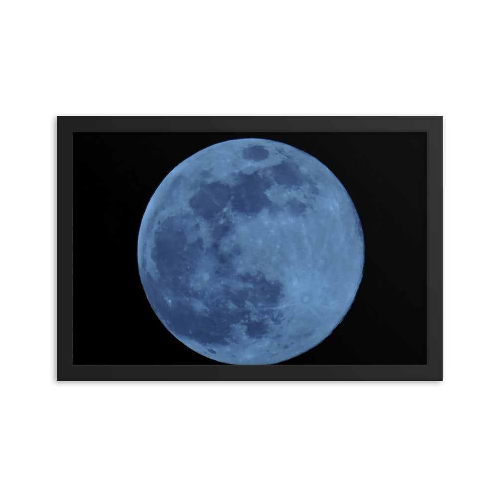 Blue Moon Framed poster