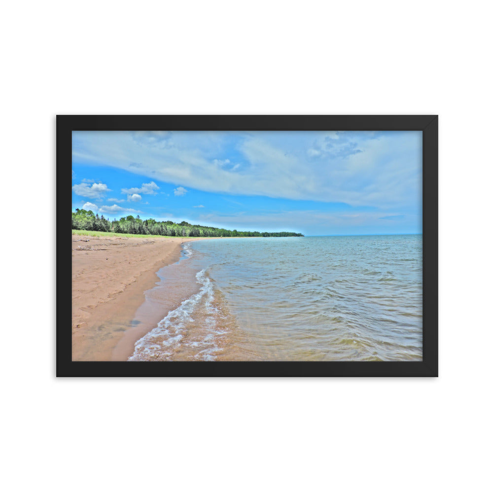 Painted Beach Framed poster