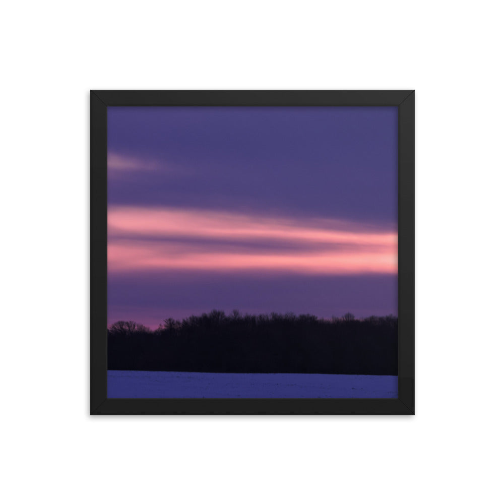 Purple Sunset Framed poster