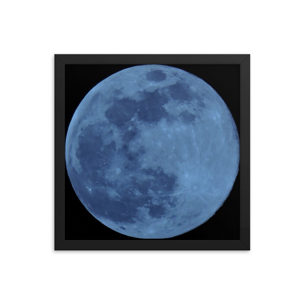 Blue Moon Framed poster