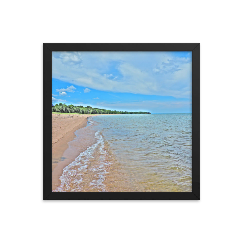 Painted Beach Framed poster