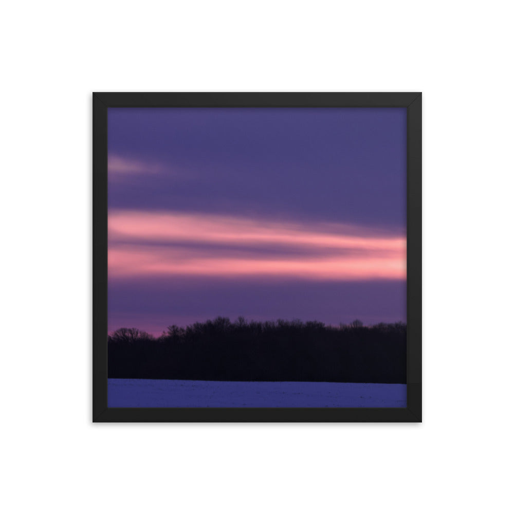 Purple Sunset Framed poster