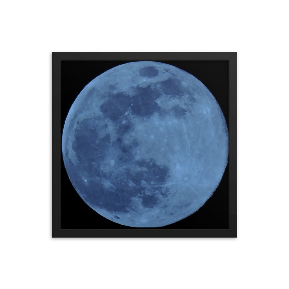 Blue Moon Framed poster