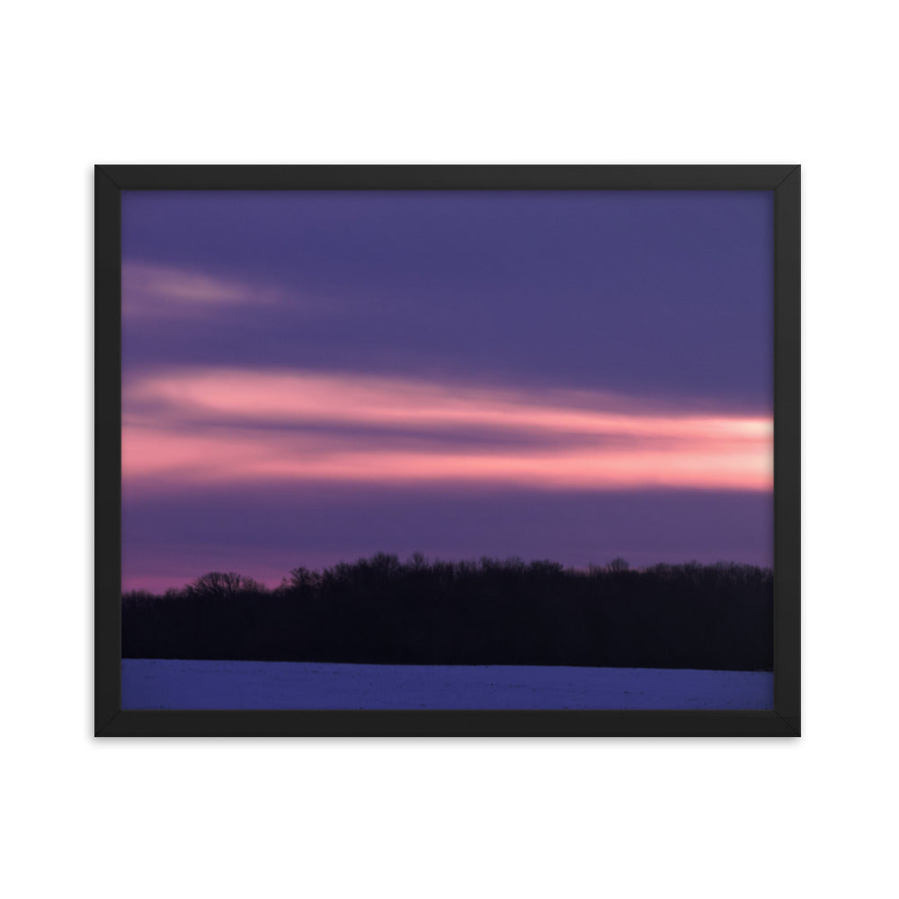 Purple Sunset Framed poster