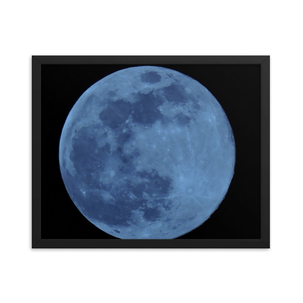 Blue Moon Framed poster