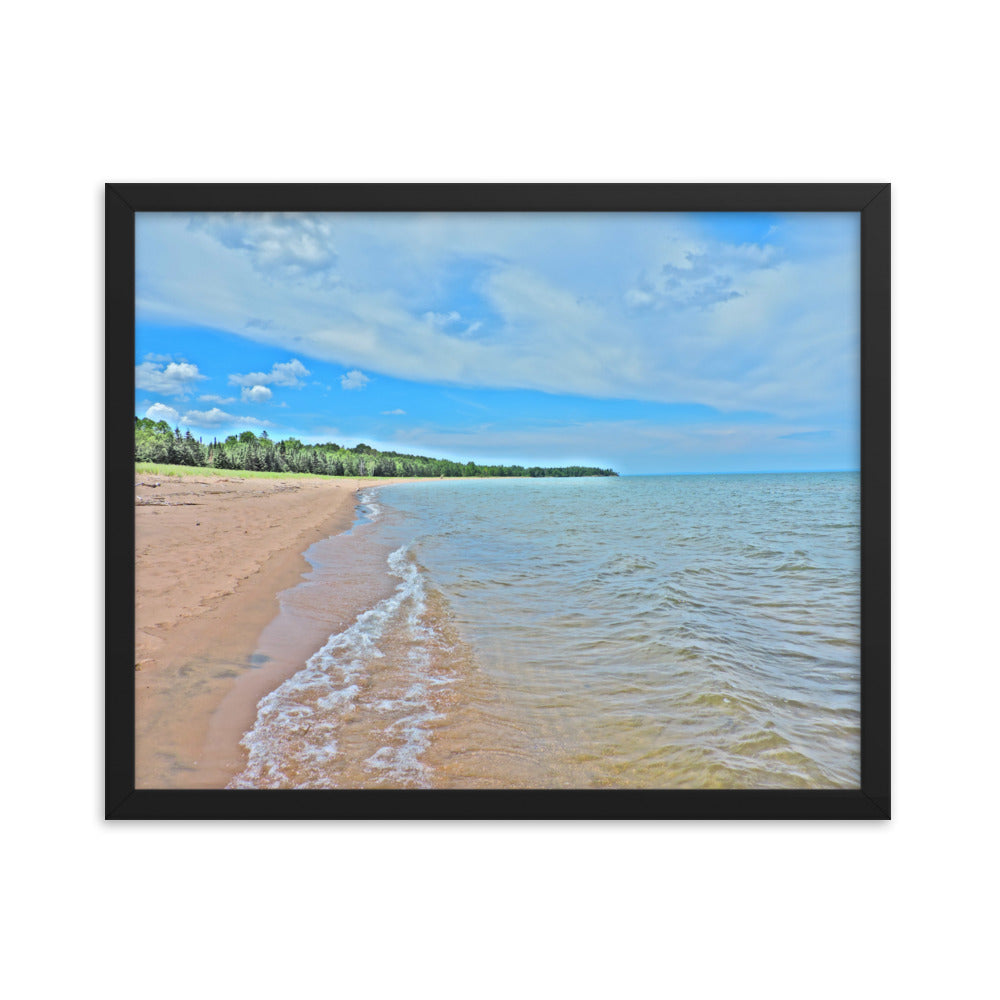 Painted Beach Framed poster