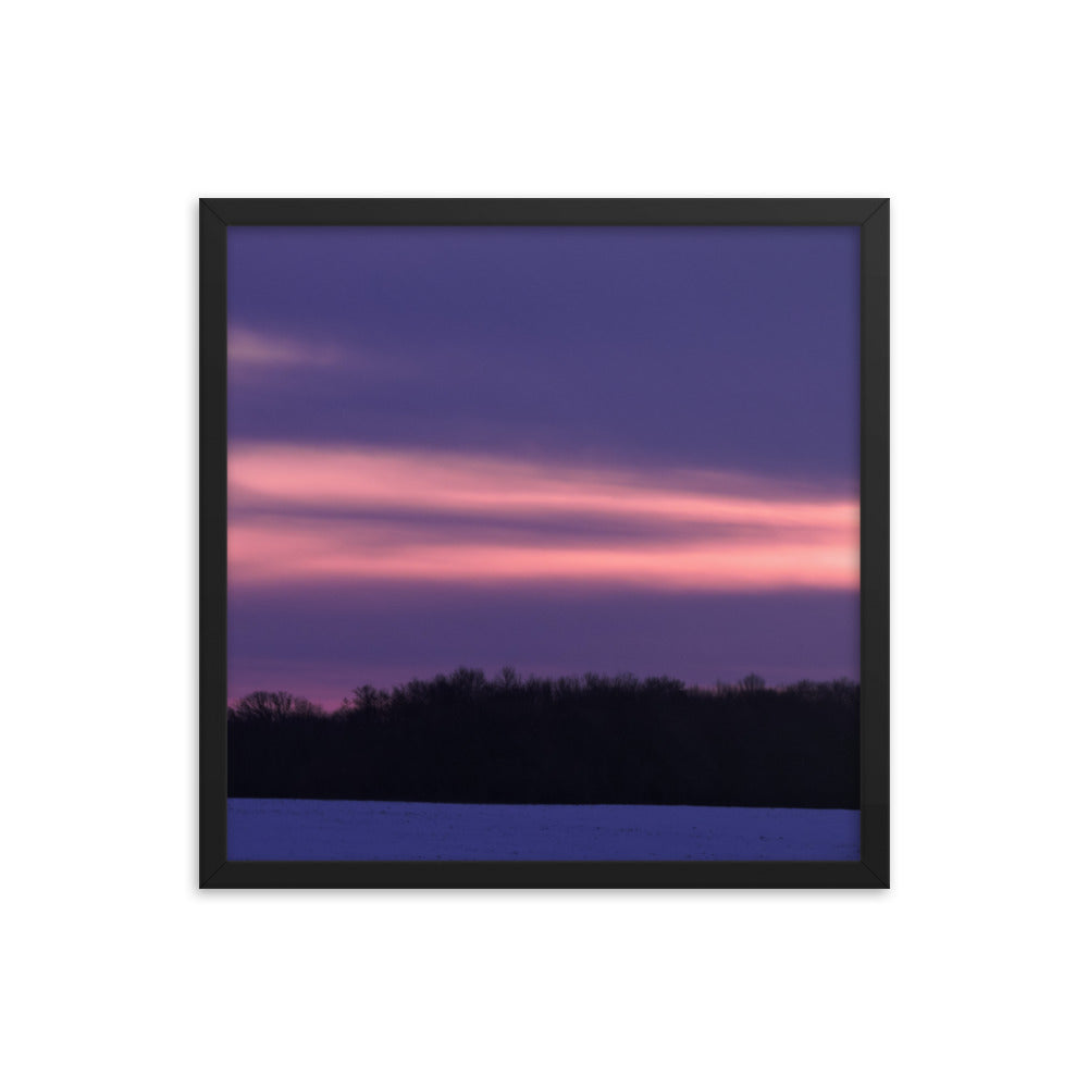 Purple Sunset Framed poster