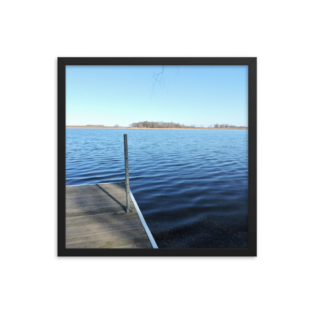 Lake Dock Framed poster