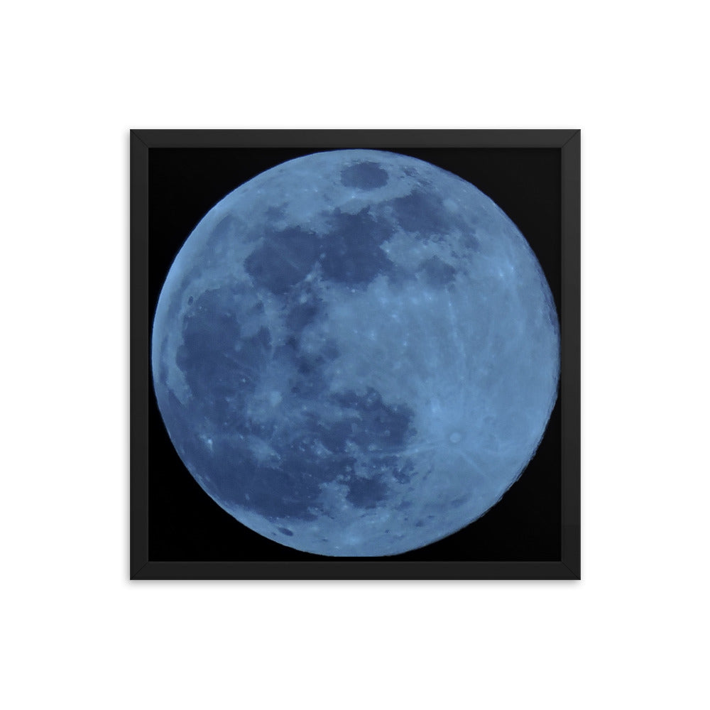 Blue Moon Framed poster