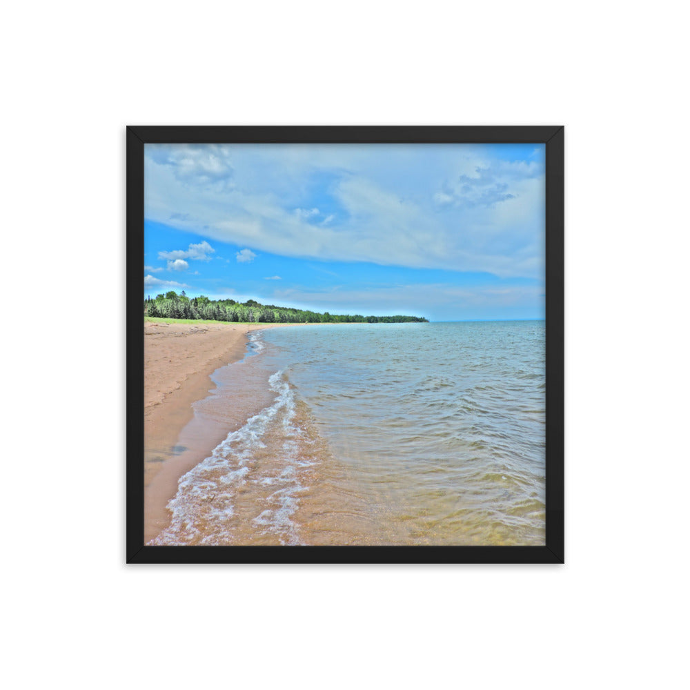 Painted Beach Framed poster