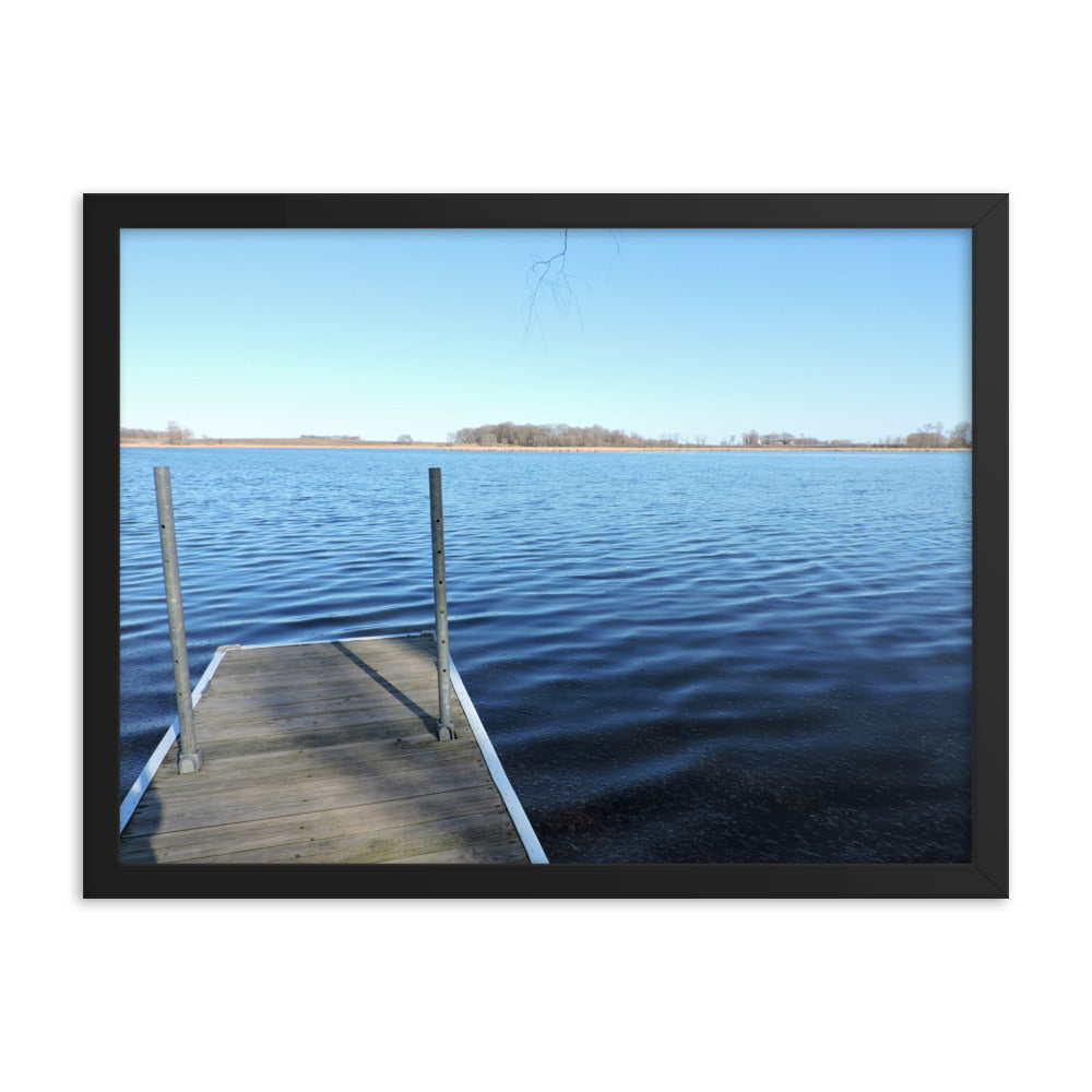 Lake Dock Framed poster