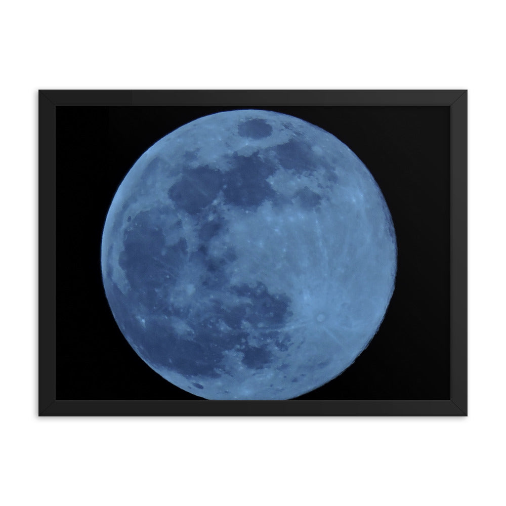 Blue Moon Framed poster