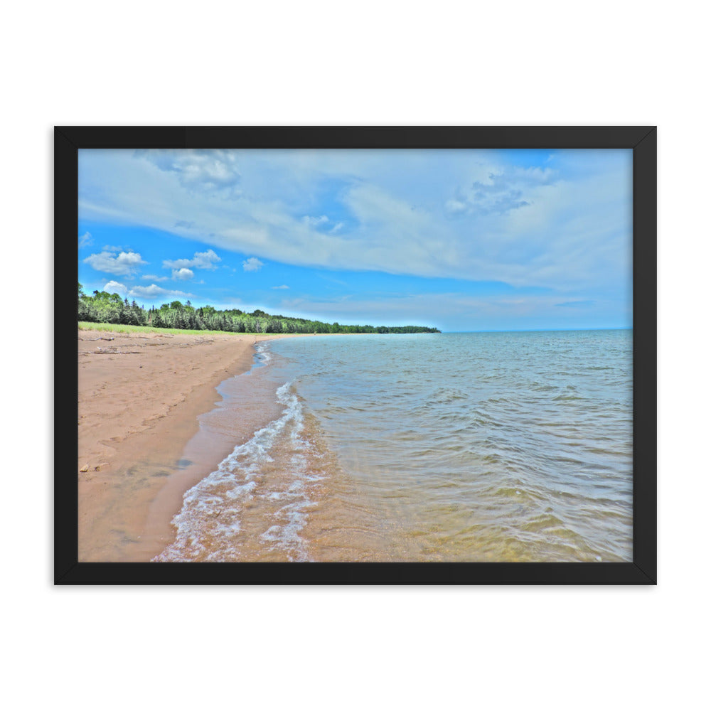 Painted Beach Framed poster