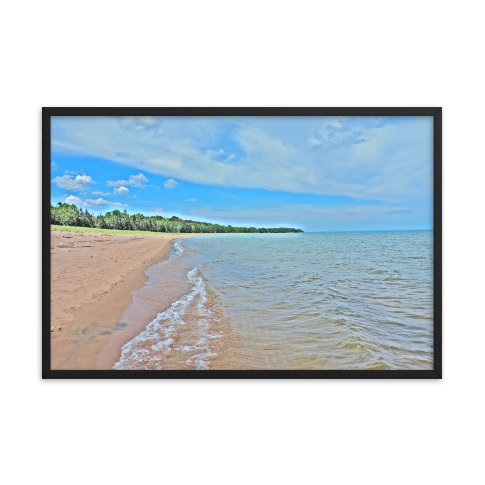 Painted Beach Framed poster