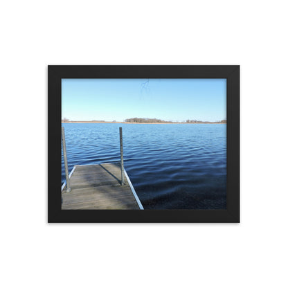 Lake Dock Framed poster