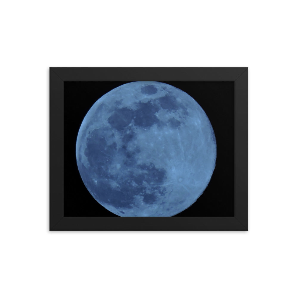 Blue Moon Framed poster