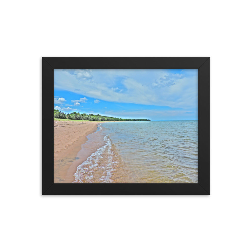 Painted Beach Framed poster