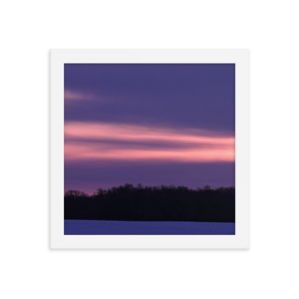 Purple Sunset Framed poster