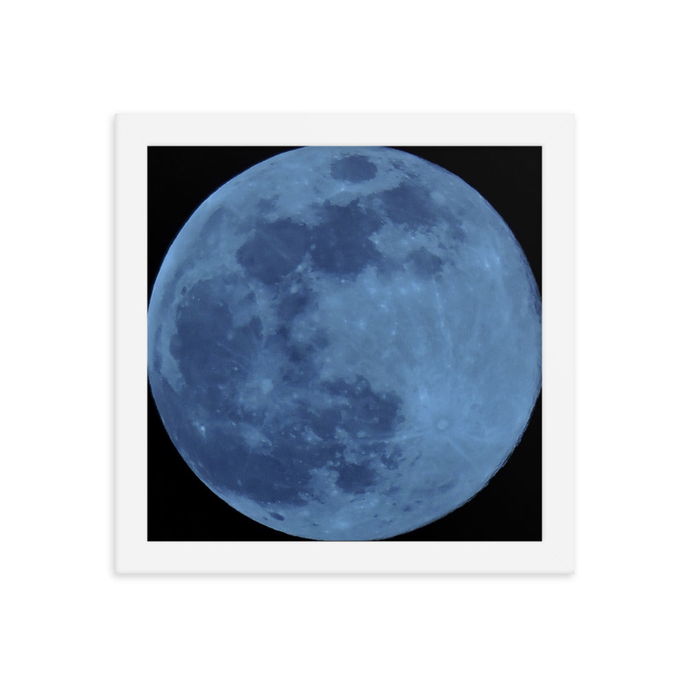 Blue Moon Framed poster