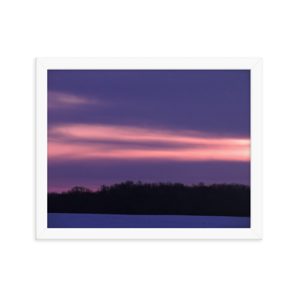 Purple Sunset Framed poster