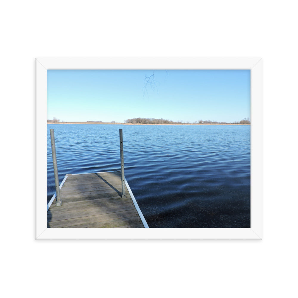 Lake Dock Framed poster