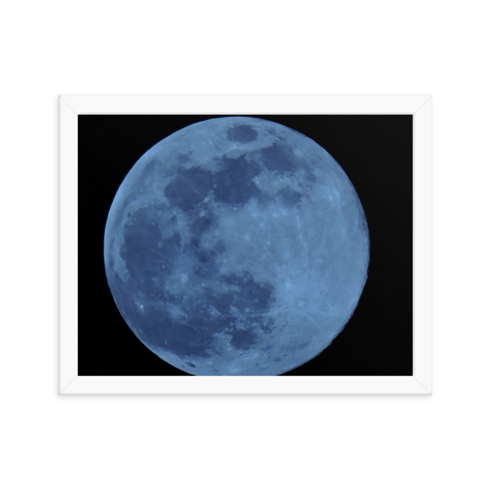 Blue Moon Framed poster