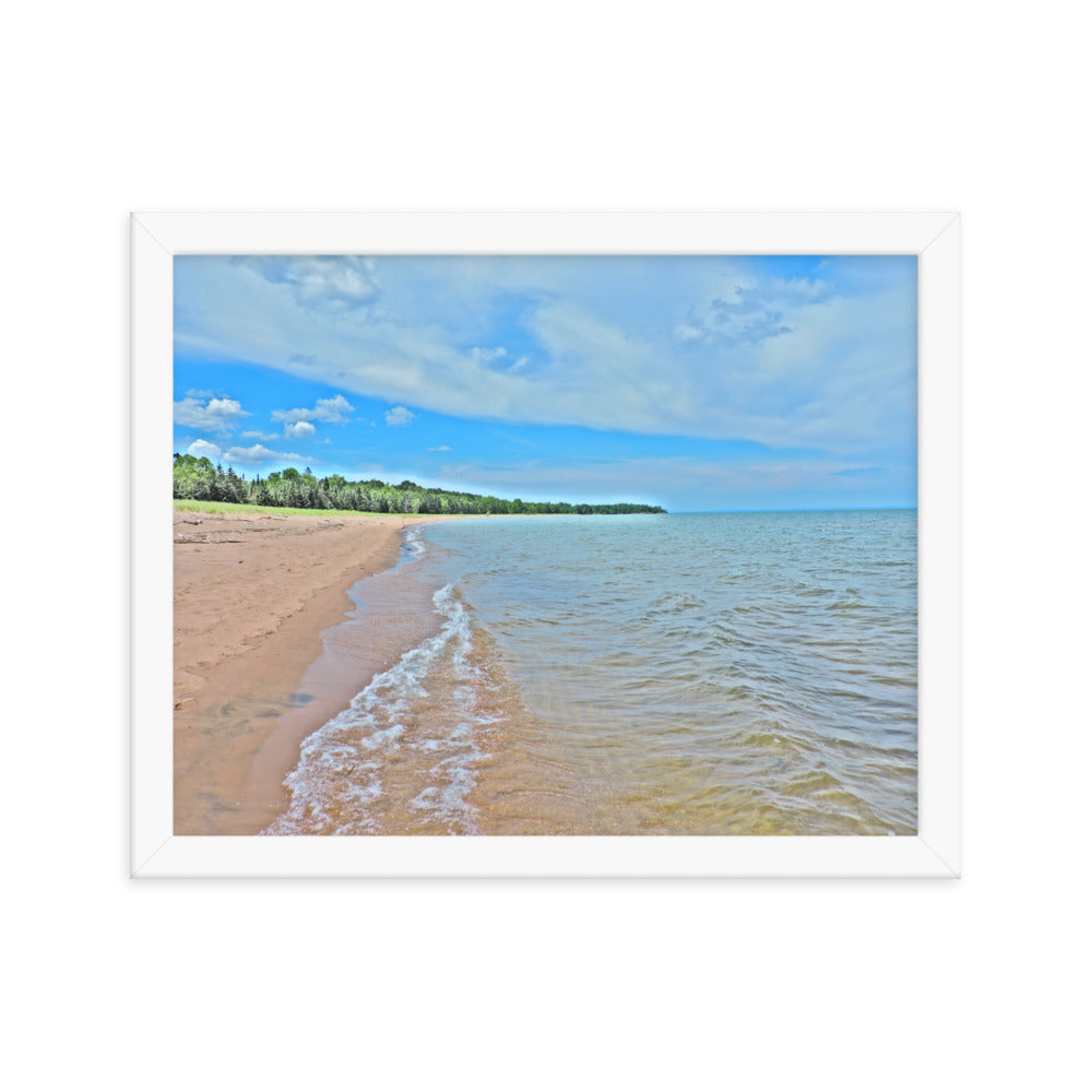 Painted Beach Framed poster