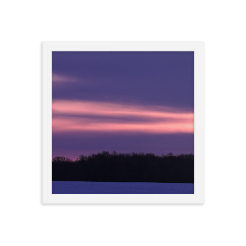 Purple Sunset Framed poster