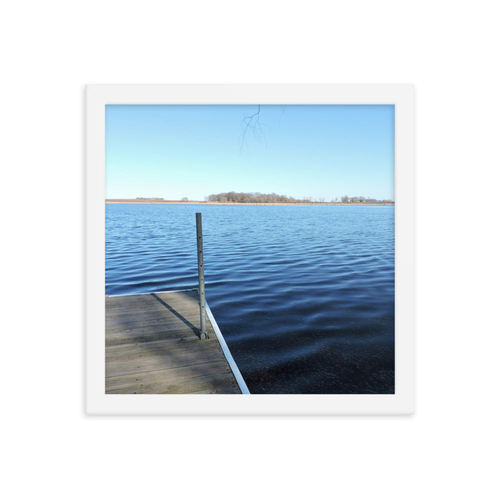 Lake Dock Framed poster